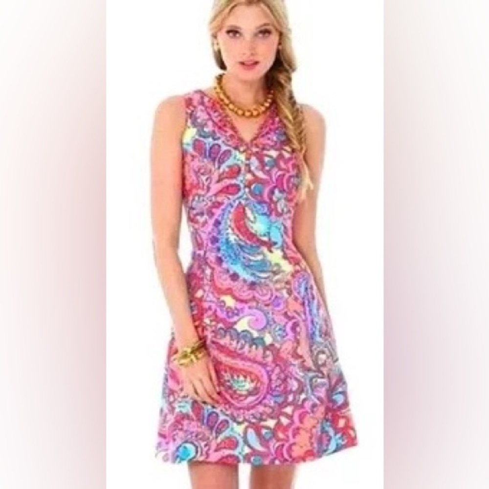 Lilly Pulitzer Feeling Groovy Lloyd Fit & Flare Size 0